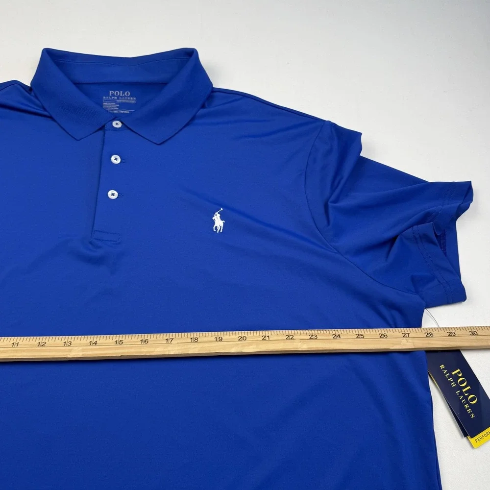 Polo Ralph Lauren Polo Shirt Mens 2XL Blue Golf Performance Stretch Tech